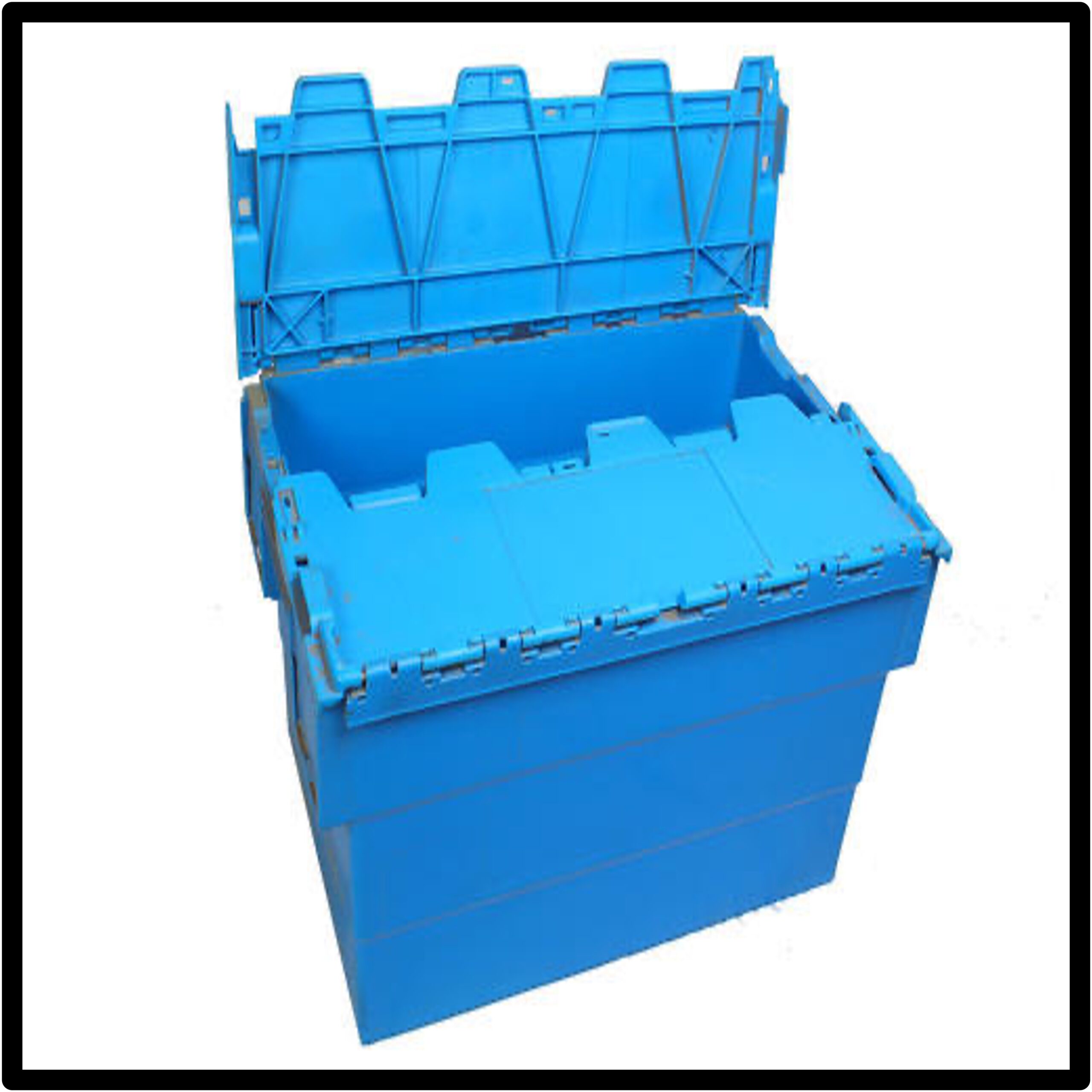 Plastic Crate - Hinged Lid