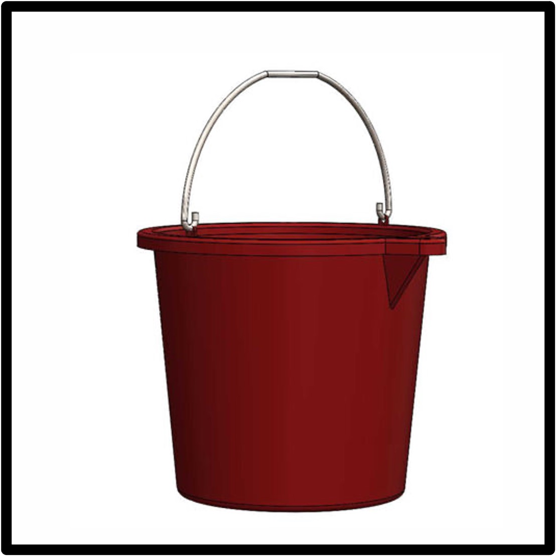 25L Round Bucket