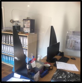 Covid Screen Steel Bracket With Screen