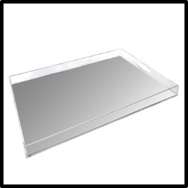 Acrylic 5mm Mirrored Tray