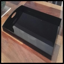 5mm Acrylic Black Tray