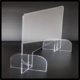 Portable desk protection shield - PD0676