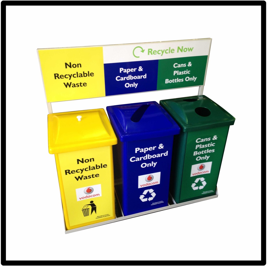90L Recycle Bin Station With Frame