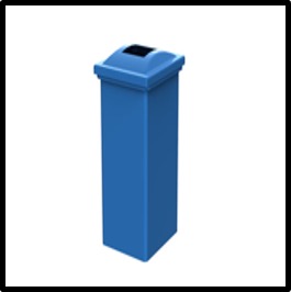 90L Rectangular Litter Bin