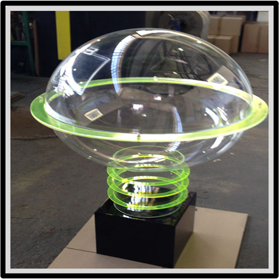 Acrylic Dome Blown to Size