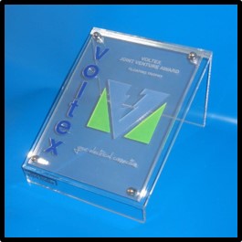 Lean Back Acrylic Trophy